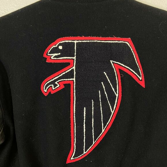 Letterman Varsity Jacket Vintage 1998 Delong Men's Black Long Sleeve size Large - Picture 4 of 16